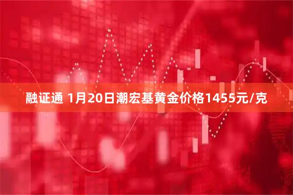 融证通 1月20日潮宏基黄金价格1455元/克