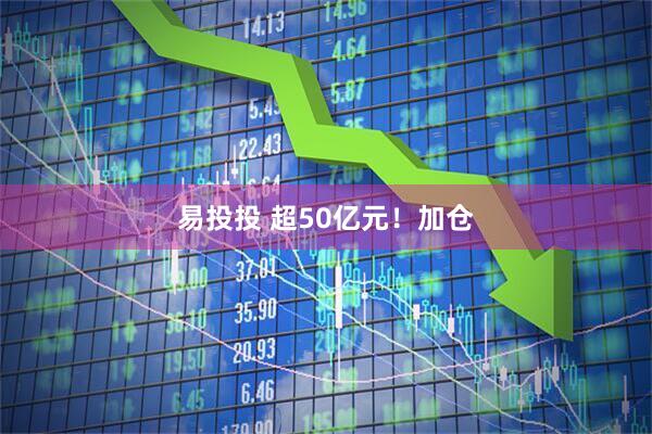 易投投 超50亿元！加仓
